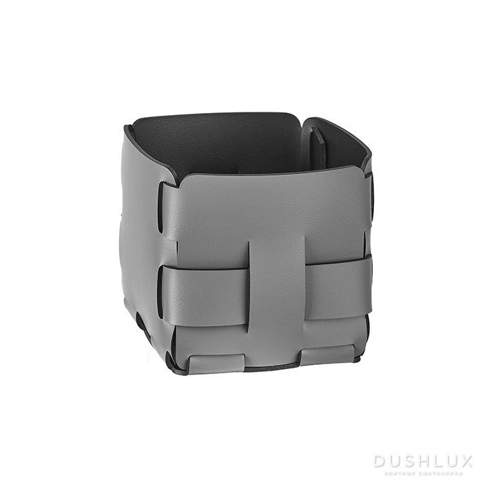 Фото Colombo Adj Корзинка Mini Bottega, 12x12H13 см, цвет: серый/черный