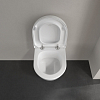 Villeroy&Boch Subway 2.0, Унитаз подвесной, горизонтальный выпуск, 35.5x48см, с антигрязевым покрытием CeramicPlus, цвет: белый
