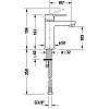 Duravit A.1 Смеситель для раковины, 1 отв., излив 107 мм, с донным клапаном, цвет: хром