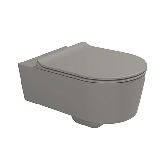 Flaminia Link Унитаз подвесной 56х36х20см, с системой GoClean, цвет: Cenere