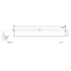 Decor Walther Mikado HTE80 Полотенцедержатель 80см, подвесной, цвет: хром
