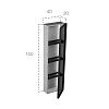 Falper Butler Пенал подвесной, 20х40х150см., DX, 3 полочки, цвет: rovere