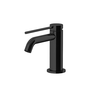 Gattoni Circle Two Смеситель для раковины, 1 отв., с донным клапаном, цвет: Nero Opaco