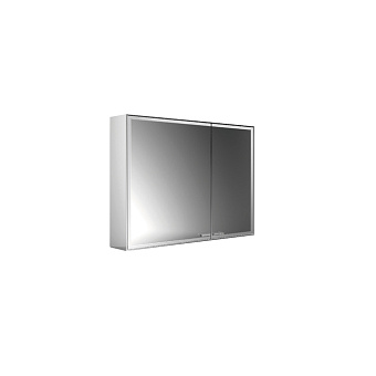 EMCO Prestige2 Зеркальный шкаф 88.7x63.9см., настенный, LED-подсветка, 2 двери, 2 полки, розетка, левый, без EMCO light system