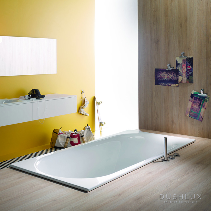 Фото Bette Comodo Ванна встраиваемая 180х80х45см., с шумоизоляцией, BetteGlasur® Plus, цвет: белый
