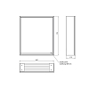 Emco Loft Зеркальный шкаф 60см., с подсветкой LED навесная модель, 1-дверка, петли слева зеркальная задняя стенка