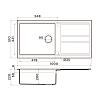 Omoikiri Kitagawa 100 Кухонная мойка 100x20x51см.,встраиваемая, цвет: графит