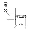 Dornbracht Series–various Крючок, подвесной, цвет: платина