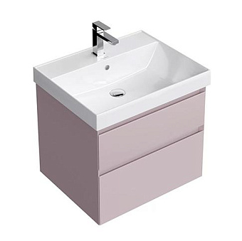 Kerama Marazzi Cubo Тумба подвесная 60см, с ящиками, цвет: мальва матовая
