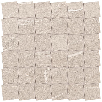Ergon Stone Talk Керамогранит 30x30x0.95см, универсальная, неглазурованный, цвет: Mosaico Dado Martellata Sand naturale
