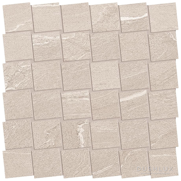 Фото Ergon Stone Talk Керамогранит 30x30x0.95см, универсальная, неглазурованный, цвет: Mosaico Dado Martellata Sand naturale