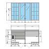 Effegibi Yoku SH Shelf Сауна&Хаммам 342x170h214см, угловая Sx, цвет: на выбор