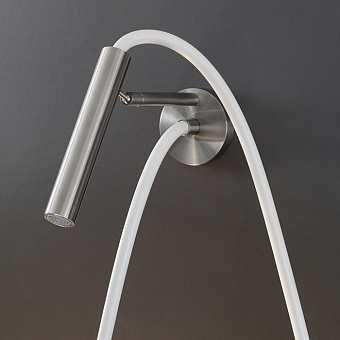 CEA Design ASTA Ручной душ с держателем, шланговым подсоединением и силиконовый шлангом, цвет: нержавеющая сталь/белый