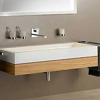 Keuco Edition 300 Раковина 125x52.5 см, без отв., цвет: белый