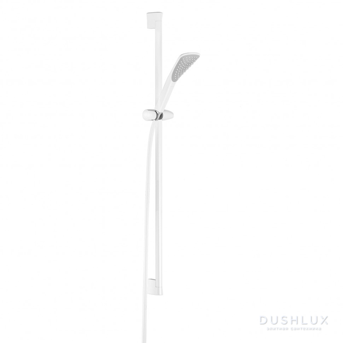 Фото Kludi Fizz Душевой гарнитур с ручным душем, держателем для душа и шлангом 160см., цвет: хром/белый