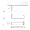 Decor Walther Brick TPH1 Держатель туалетной бумаги, подвесной, цвет: хром