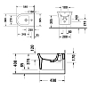 Duravit White Tulip Биде подвесное 37x54 cм, с переливом, с 1 отв., WonderGliss, цвет: белый