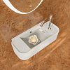 Kerama Marazzi Elegance Раковина 51x23см., подвесная, 1 отв., правосторонняя, цвет: белый глянцевый