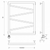 Secado Мирано Полотенцесушитель 50x80 см, электрический, цвет: черный матовый