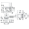 Duravit ME by Starck Унитаз 37x57см., подвесной, Durafix, SensoWash, цвет: белый
