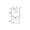 Omoikiri Akisame 51 Кухонная мойка 51x20x51см.,встраиваемая, цвет: светлое золото