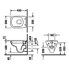 Duravit D-Code Унитаз 35x48см., подвесной, цвет: белый