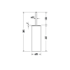 Duravit D-Code Ершик напольный, цвет: хром