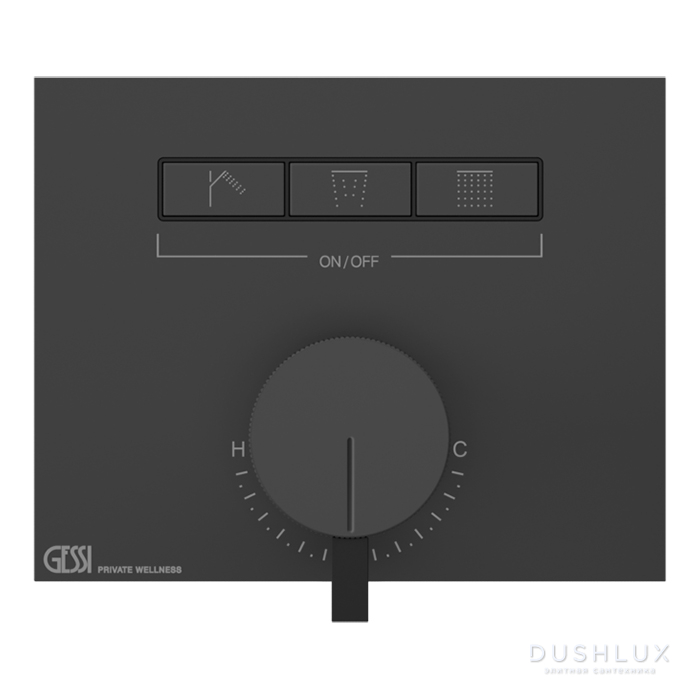 Фото Gessi Hi-Fi Смеситель для душа, с включением до 3 источников одновременно, цвет: Black XL