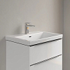 Villeroy&Boch Subway 3.0 Раковина 65х47х16.5см., 1 отв., подвесная, с антигрязевым покрытием CeramicPlus, с переливом, цвет: альпийский белый
