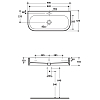 Kerasan Flo Раковина 90x42 см, 1 от., цвет: белый