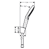 Hansgrohe Raindance Select S Душевой набор: ручной душ 120, 3jet (Rain, RainAir, WhirlAir), держатель, шланг 1,25м, цвет: хром