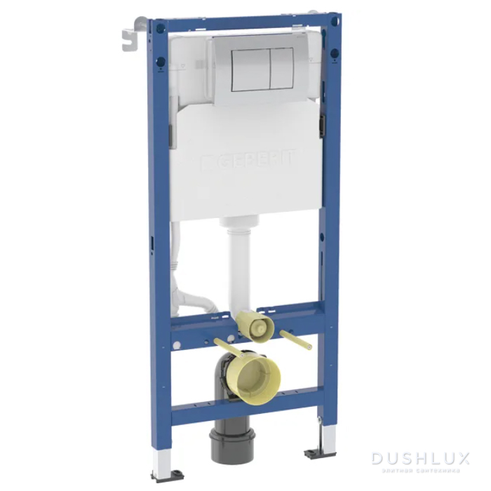 Фото Geberit Duofix Инсталляция для подвесного унитаза 112см., со смыв. бачком Delta 12 см., с креплением и клавишей Delta20