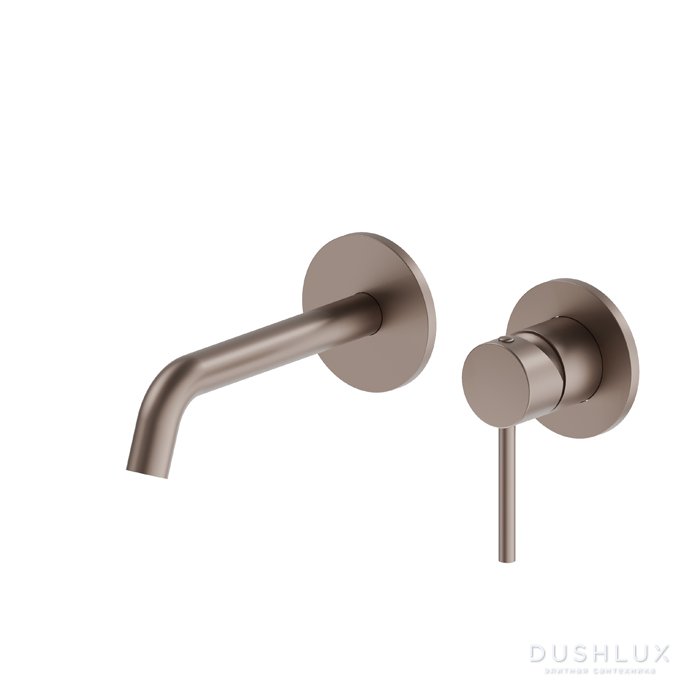 Фото Newform XT Смеситель для раковины, встраиваемый, цвет: copper glossy
