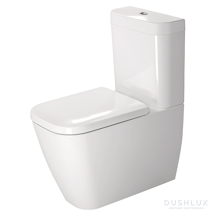 Фото Duravit Happy D2 Унитаз-моноблок 36,5x63см., напольный, цвет: белый