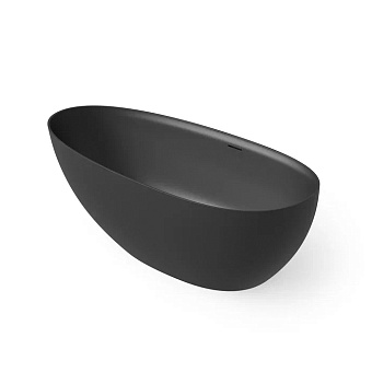 Dea Design Edge Ванна 160x76x56см., отдельностоящая, Solid Surface, цвет: Black №16