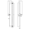 Gessi Origini Штанга для душа 83.5см., цвет: Brushed Brass PVD