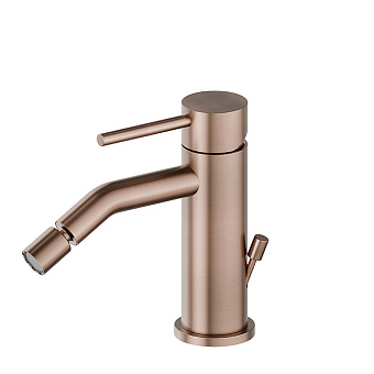 Newform X-Steel 316 Смеситель для биде, 1 отв., с донным клапаном, цвет: PVD Brushed copper bronze