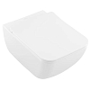 Villeroy&Boch Venticello Сиденье с крышкой для унитаза, с микролифтом, нерж. сталь, SlimSeat LINE, цвет: альпийский белый