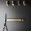 Gessi Hi-Fi Термостат для душа, с включением до 5 источников одновременно, цвет: Warm bronze brushed PVD