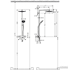Hansgrohe Raindance Select S Душевая система Showerpipe: верх.душ 300 2jet, ручн.душ, шланг, термостат, цвет: хром