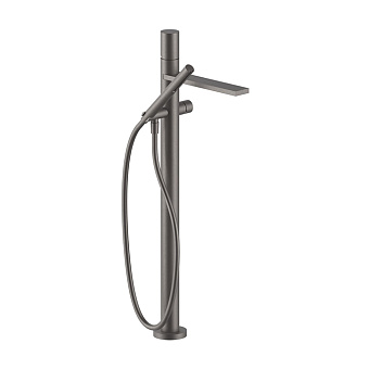 Fantini Milano Смеситель для ванны, напольный, излив 250 мм, цвет: Matt Gun Metal PVD