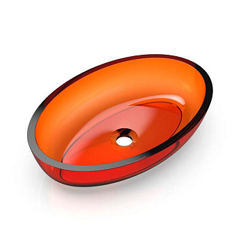 Knief Oval Shape Раковина 55x37x13см., накладная, без отв., из полимерного материала, цвет: Jaspis # 070