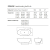 Dea Design Modern Ванна 180x90xh57см, отдельностоящая, цвет: белый