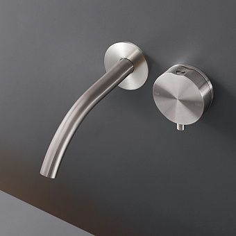 CEA Design GIOTTO Смеситель для раковины, настенный, цвет: нержавеющая сталь