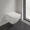 Villeroy&Boch Venticello Сиденье с крышкой для унитаза, с микролифтом, нерж. сталь, SlimSeat LINE, цвет: альпийский белый