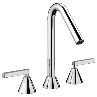 Nicolazzi Flag Смеситель для раковины, на 3 отв, h: 14.8см., цвет: хром