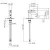 Dornbracht Meta Смеситель для раковины, на 1 отв., цвет: чёрный матовый