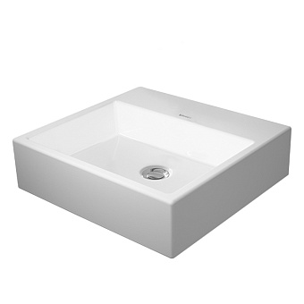 Duravit Vero Air Раковина 50х47 см, подвесная, без отв., шлифованная, без перелива, цвет: белый