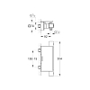 Grohe Grohtherm Cube Термостат для душа с полочкой, цвет: хром