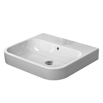 Duravit Happy D.2 Раковина подвесная 60х50.5 см, без отв., с переливом, цвет: белый